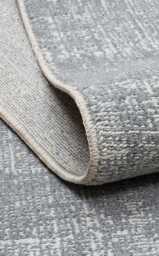 Gray Textured Polyester Rug Modern Minimalist Home Decor - thumbnail 1