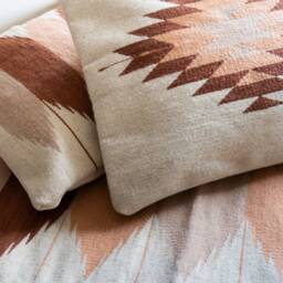 Zapotec Pillow, Handmade Mexican Cushion, Decorative Throw Pillow, Handwoven Wool Cushion, Boho Pillow - thumbnail 3