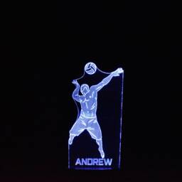 Personalised Volleyball Led Night Light Sports Decor Gift - thumbnail 4