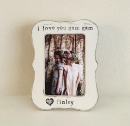 Personalized Picture Frame Gift For Grandma Grandmother Mother's Day From Grandchildren Grandson - Flowers in December Design St - thumbnail 1