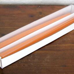 Pair Beeswax Hexagonal Orange Halloween Taper Candles Hand Crafted By The Beekeeper - thumbnail 2