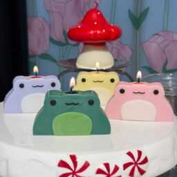 Frog Candle, Stocking Stuffers, Downtown Decor, Frog Aesthetic Girl, Indie Kids, Gifts, Desk & Toad - thumbnail 3