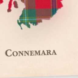 Clan Connemara Scottish Tartan Map - Of Scotland Family Wall Decor, Ready To Hang - thumbnail 4