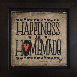 Happiness Is Homemade, Hand Crafted, Printed & Framed. Unique Gift Wall Art - thumbnail 3