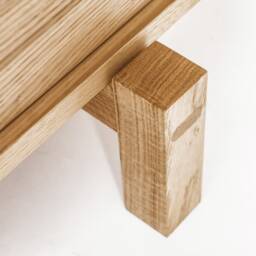 Kunsst Oak Tv Unit, Tv Cupboard, Cabinet, Vinyl Records Stand, Solid Wood, Oak - thumbnail 3