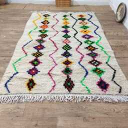 Handmade Beni Ourain Rug, Berber Moroccan Carpet, Custom Size - thumbnail 2