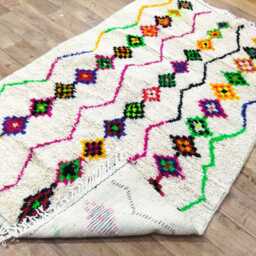 Handmade Beni Ourain Rug, Berber Moroccan Carpet, Custom Size - thumbnail 4