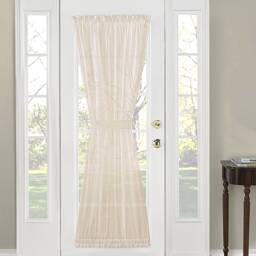 Sheer Door Curtain, Sidelight Window, French Door Curtains, Front Curtain, Sidelight Patio Curtains, Cottage Curtains - thumbnail 3