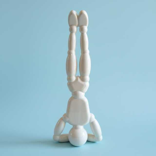 Yoga Headstand Sculpture - Sirsasana Pose Mindfulness Decor - image 1