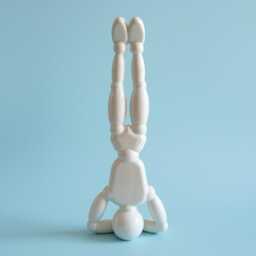 Yoga Headstand Sculpture - Sirsasana Pose Mindfulness Decor - thumbnail 1