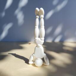 Yoga Headstand Sculpture - Sirsasana Pose Mindfulness Decor - thumbnail 2