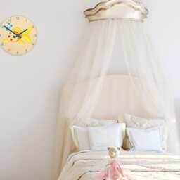 Kids Wall Clock - Gold Fish With Personalizen Name, Wood Clock, Large Clock Childrens Room Wall Art Woodland - thumbnail 3