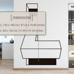 Optical Illusion Wall Decal Modern Home Office Decor - thumbnail 2