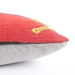 Kilim Lumbar Pillow Cover 12x24 Turkish Woven Cushion - thumbnail 4