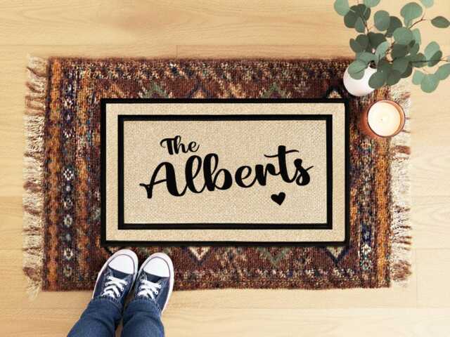 Customized Family Name Doormat - Personalized Welcome Mat For Your Home - image 1