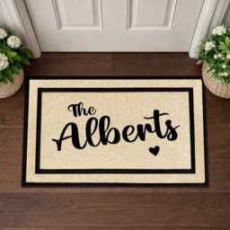 Customized Family Name Doormat - Personalized Welcome Mat For Your Home - thumbnail 4