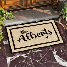 Customized Family Name Doormat - Personalized Welcome Mat For Your Home - thumbnail 3