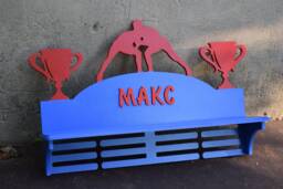 Personalized Medal Holdertrophy Shelf Wrestling Hanger Wood Wall Decor Gift For Sport Custom Rack Girl Christmas Gift