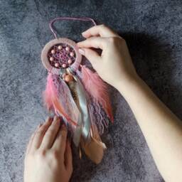 Mini Dreamcatcher Authentic Car Charm, Wall Hanging - 3.2 - thumbnail 3