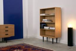 Bookcase, Bookshelf Made Of Oak Vaneer - Livlo D-R03