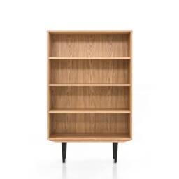 Bookcase, Bookshelf Made Of Oak Vaneer - Livlo D-R03 - thumbnail 3