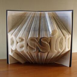 Folded Book Art - Passion Anniversary Gifts For Boyfriend/Girlfriend Paper Lover Unique Wedding Present Gift - thumbnail 1