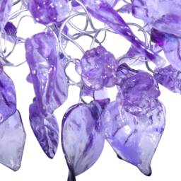 Purple Pendant Lighting With Flowers & Leaves A Unique - thumbnail 3
