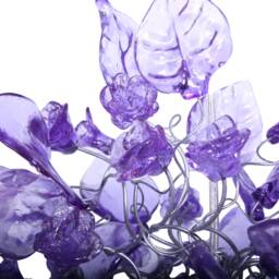 Purple Pendant Lighting With Flowers & Leaves A Unique - thumbnail 2