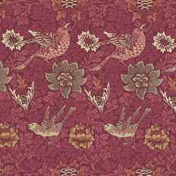 William Morris Bird & Anemone Cotton Cushion Cover Arts Crafts Throw Pillow - thumbnail 3