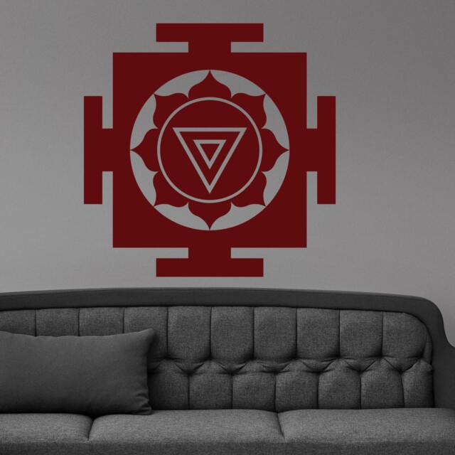 Yantra Mystical Diagram Amulet Meditation Tantra Wall Sticker Vinyl Mural Decal Home House Art Decor Free Shipping L144 - image 1