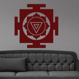 Yantra Mystical Diagram Amulet Meditation Tantra Wall Sticker Vinyl Mural Decal Home House Art Decor Free Shipping L144 - thumbnail 1