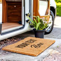 Campervan Add Your Text Here Personalized Doormat - Customized Camper Coir Van Decor Custom Door Mat Gift - thumbnail 1