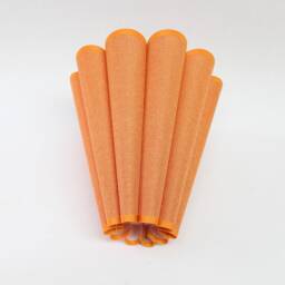 Handmade Candy Orange Pleated Lampshade Cotton Linen Acrylic - thumbnail 3