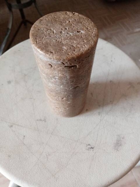 1 Travertine Cylinder - image 1