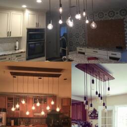 Rustic Dining Chandelier Wood Lighting 10 Edison Led Vintage Bulbs Pendant Lights Reclaimed Lighting - thumbnail 2