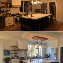 Rustic Dining Chandelier Wood Lighting 10 Edison Led Vintage Bulbs Pendant Lights Reclaimed Lighting - thumbnail 3