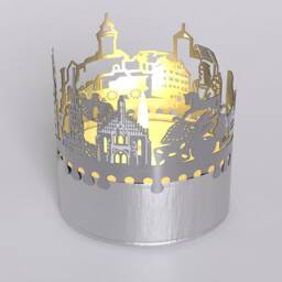 Nuremberg Skyline Shadow Play - Bring The Historic Charm Home With This Candle Attachment Perfect Souvenir For Fans - thumbnail 4