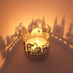 Nuremberg Skyline Shadow Play - Bring The Historic Charm Home With This Candle Attachment Perfect Souvenir For Fans - thumbnail 2