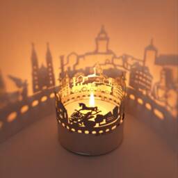 Nuremberg Skyline Shadow Play - Bring The Historic Charm Home With This Candle Attachment Perfect Souvenir For Fans