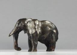Tiny Giant Ii, Miniature Bronze Elephant Sculpture African Wildlife Art By Kindrie Grove - thumbnail 1