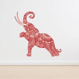 Mandala Elephant Wall Art , Sticker Stickers - Thevinylcreations - thumbnail 2