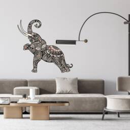 Mandala Elephant Wall Art , Sticker Stickers - Thevinylcreations - thumbnail 3