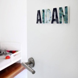 Decorative Letters For Kid's Room - Mix Of Blues - thumbnail 1