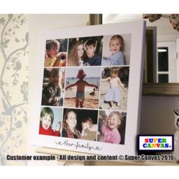 Family Quote Personalised Picture Photo Collage Wall Art Framed Canvas Print Grandparent Mum Dad Wife Friend Birthday Gift - thumbnail 1