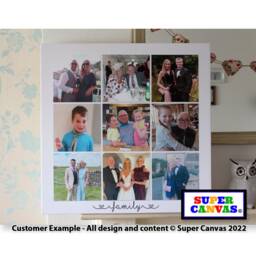 Family Quote Personalised Picture Photo Collage Wall Art Framed Canvas Print Grandparent Mum Dad Wife Friend Birthday Gift - thumbnail 3
