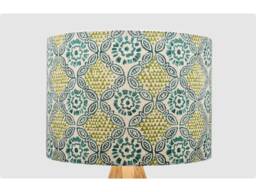 Indian Green Retro Lampshade, Table Floor Lamp/Ceiling Pendant Small Medium Large 15cm 20cm 25cm 30cm 35cm 40cm Fabric Drum Light Shade