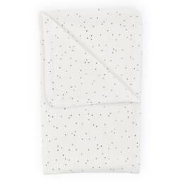 Kraftkids Baby Blanket, Muslin, Gold Dots On White - thumbnail 3