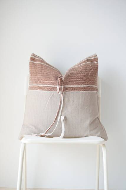 Tribal Hand Woven Natural Dye Color Pillow Cover - image 1