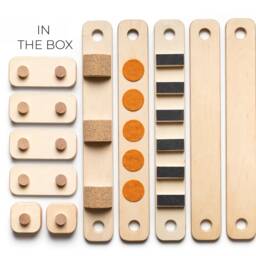 Natural Wood Balance Beam Set - Montessori Wobble Board - thumbnail 2