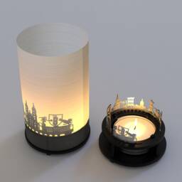 st. Gallen Skyline Candle Gift Box - Swiss Shadow Play Souvenir - thumbnail 4